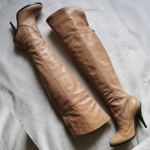 BCBG Maxazaria NATANY OTK Leather High Heel Boots | 6.5